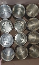 12 Medium sized Empty Tin Cans DIY Upcycling Weddings Garden Candles School