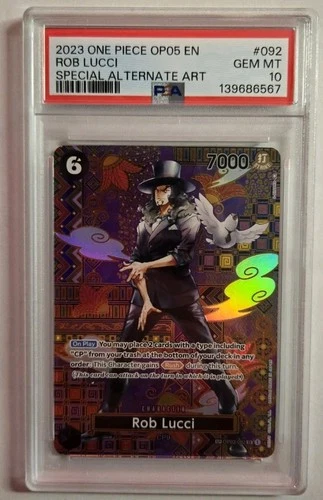 OP-05 Rob Lucci (SP) OP03-092  PSA 10 English