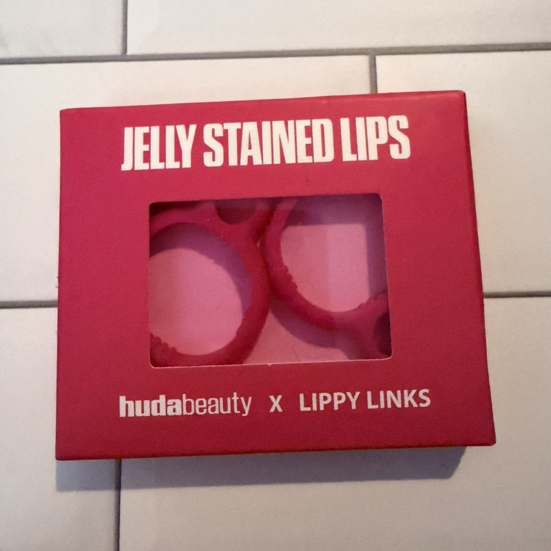 Huda Beauty Lip Stain Lippy Links Jelly Stained Lips Power Pink