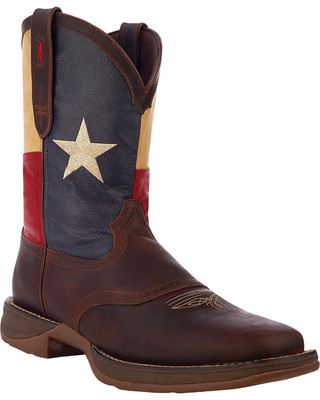 Durango Men's Rebel Texas Flag Western Performance Boot Broad Square Toe -