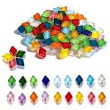 Mosaic Tiles, Mosaic Glass Tiles for Crafts Bulk, 200g Mixed Colors Tiny Crys...