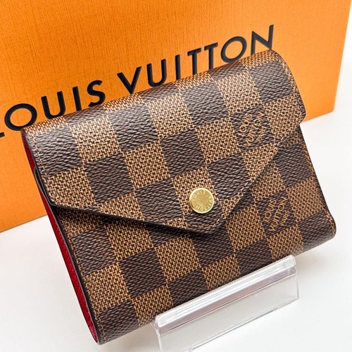 Louis Vuitton Damier Portefeuille Victoire Folding Wallet Pink