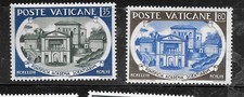 CITÉ DU VATICAN SC#277-8 1957 MNH XF ANCIENNE ACADÉMIE DES SCIENCES LOT DE TIMBRES COMMÉMORATIFS