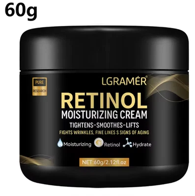 LGRAMER Men's Face Moisturizing Retinol Cream and Anti-Wrinkle Aging