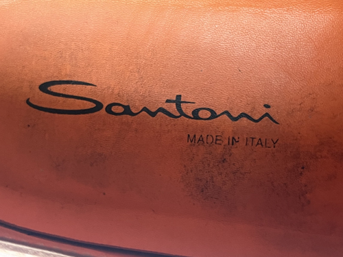 Santoni Mens Size 11 Shoes Sneakers Double Monk Strap Leather Brown Preppy Italy - Picture 5 of 9