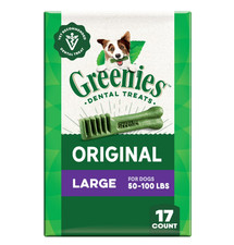 Greenies Original Large Natural Dental Care Dog Treats, 27 oz Pack 17 Treats 