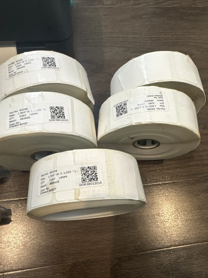 LARGE LOT Zebra GX430t Thermal Label Barcode Tag Printer with Front Cutter WAX - Image 3 of 4