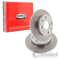 2X Mapco Bremsscheiben 211Mm Voll Vorne Passend FüR Daihatsu Cuore Trevis | 2550