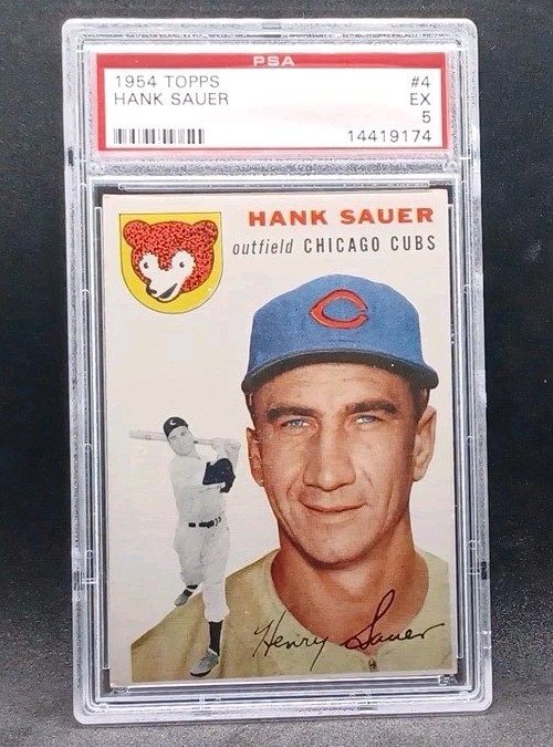 1954 Topps #4 Hank Sauer PSA 5