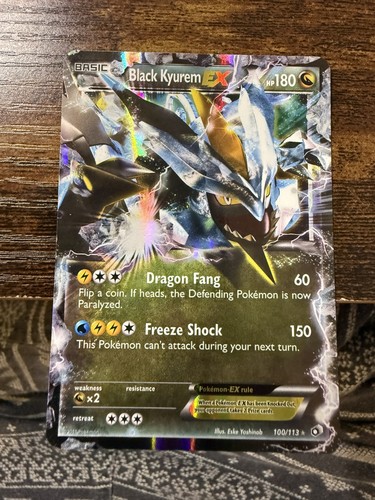 Black Kyurem EX 101/149 Boundaries Crossed Holo MP-HP