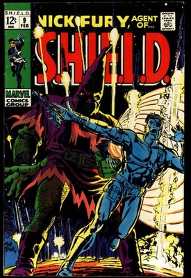 Nick Fury, Agent of SHIELD #9 Marvel 1969 (VF-) Hate Monger Cover L@@K!