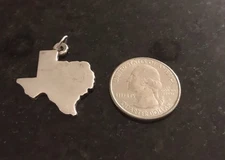 James Avery Retired Large Texas Charm or Pendant Sterling Silver