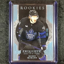 2023-24 UD Ice Hockey BOBBY MCMANN Exquisite Collection Rookies Blue 165/299