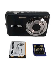 Fujifilm FinePix J38 BLACK Digital Camera W Battery  SD, AS IS / WORKS READ 
