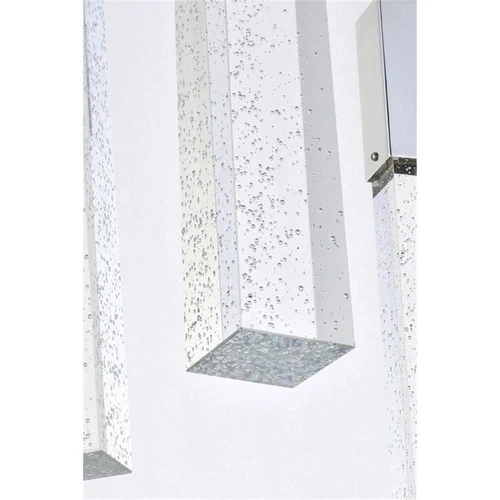 Elegant Lighting Weston 16-Lights Modern Metal and Crystal Pendant in Chrome - Picture 7 of 8