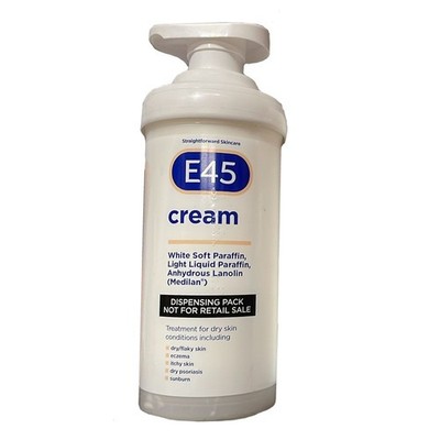 E45 Creme Feuchtigkeitslotion für trockene juckende Haut Ekzem Linderung Pumpe