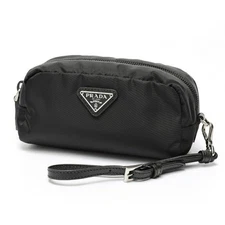 PRADA Pouch with Strap 1NE175 Nylon Black E-158647 GZl1arcq