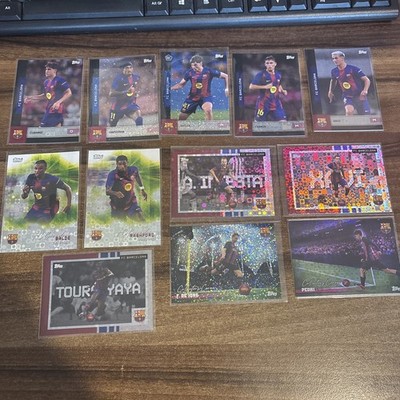 Barcelona riesiges 12 Karten Konvolut Inserts Box Hits Halo Sparkle Iniesta Xavi Pedri RC