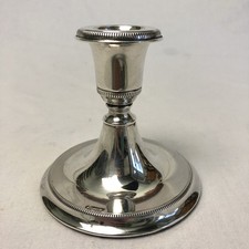 Formsch&ouml;ner kleiner Kerzenleuchter - Kerzenhalter 925 Sterlingsilber / Stabkerze