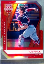 2021 Panini Elite Extra Edition Joe Mack Prime Numbers C Die Cut /208 #31