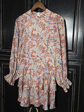 Karlie Women's Floral Maxi Dress Size Small, Ruffle, Puff Sleeve