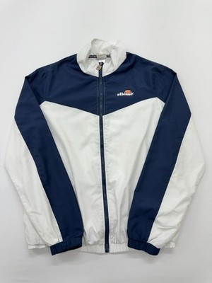Ellesse Men Navy Blue Windbreaker Jacket Size L Full Zip Lightweight