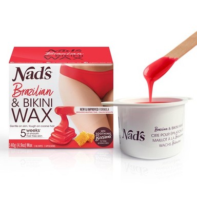 Nads Brazilian Bikini Wax Kit, Strip Free Hard Wax, Intim Waxing Kit, Inc...