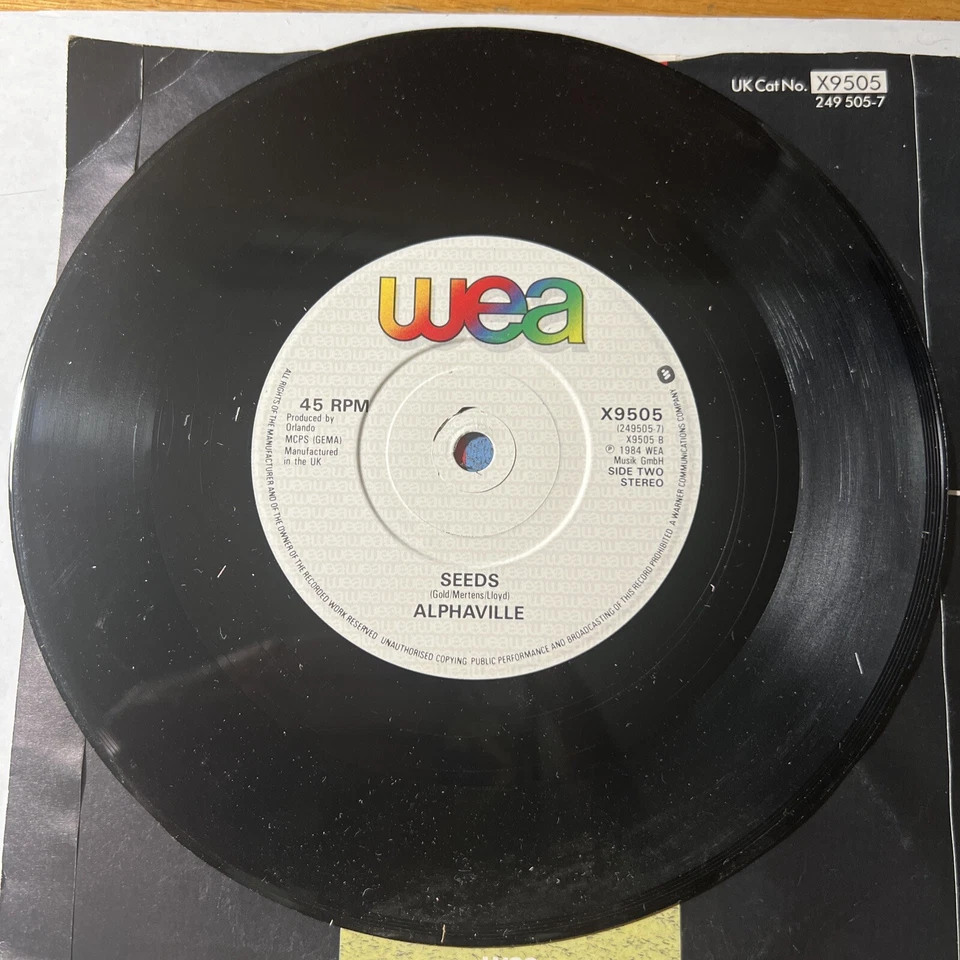 RARE 45 RPM RECORD: Alphaville - Big in Japan (WEA Records) (FH) Foto 4 de 4
