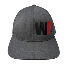 WP+ Snapback Hat Gray One Size Adjustable Solid The Classics Yupoong