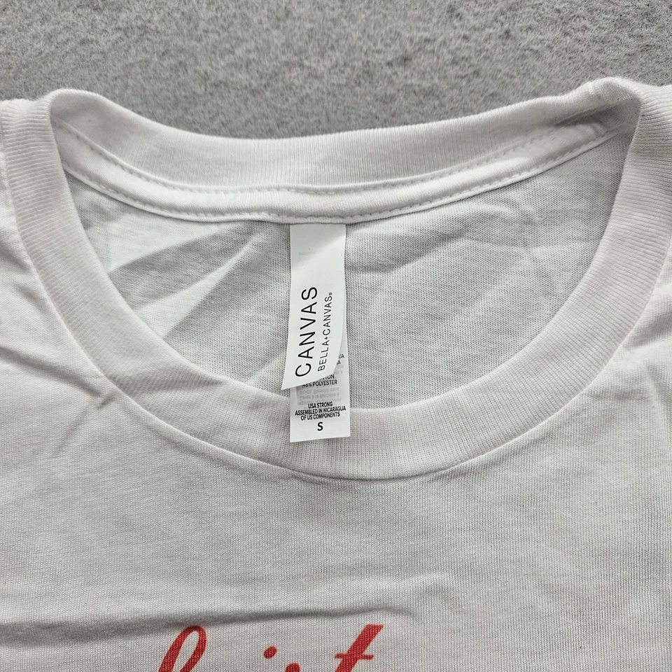 Canvas Women's Small White Oh Christmas Tree Graphic Printed T-Shirt. - Изображение 4 из 4