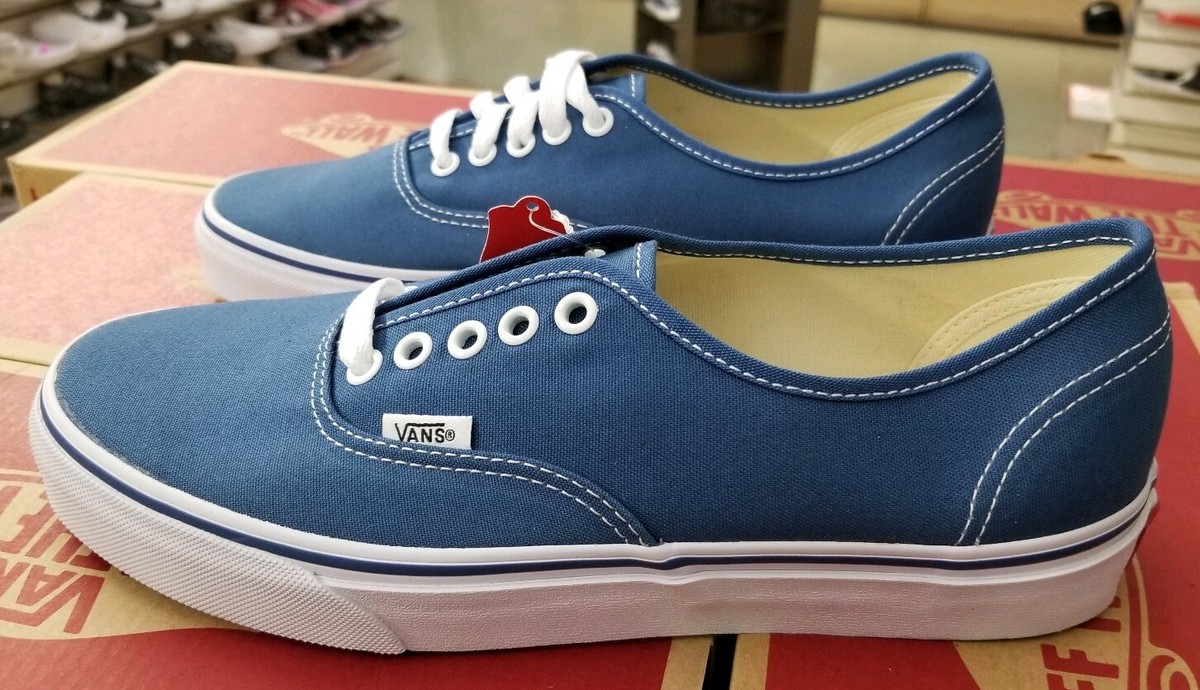 VANS MEN'S AUTHENTIC CANVAS NAVY VN000EE3NVY | eBay