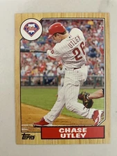2012 Topps Mini CHASE UTLEY 1987 Design! TM-38, Philadelphia Phillies