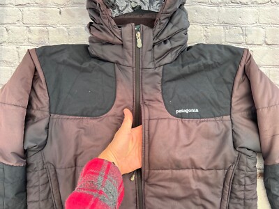 Mens PATAGONIA Black Rubicon Puff Rider Hooded Insulated Zip