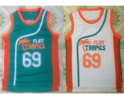 Movie Flint Tropics Semi Pro Downtown #69 Basketball Jersey Top Sewn Hip Hip