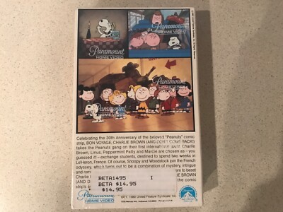 Bon Voyage, Charlie Brown (BETA, 1980) Sealed Paramount | eBay