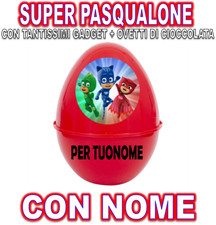 PJMASKS SUPER PASQUALONE SORPRESONE UOVO DI PASQUA CONTENITOR PIGIAMINI GUFETTA