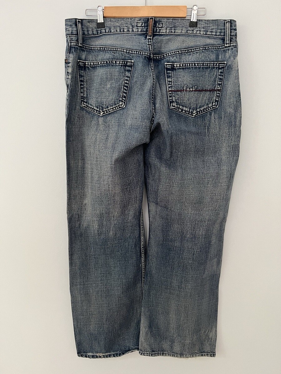 パンツ French Connection 00s Boots Cut Denim Vintage FCUK Boot Cut Blue Denim Jeans/faded French