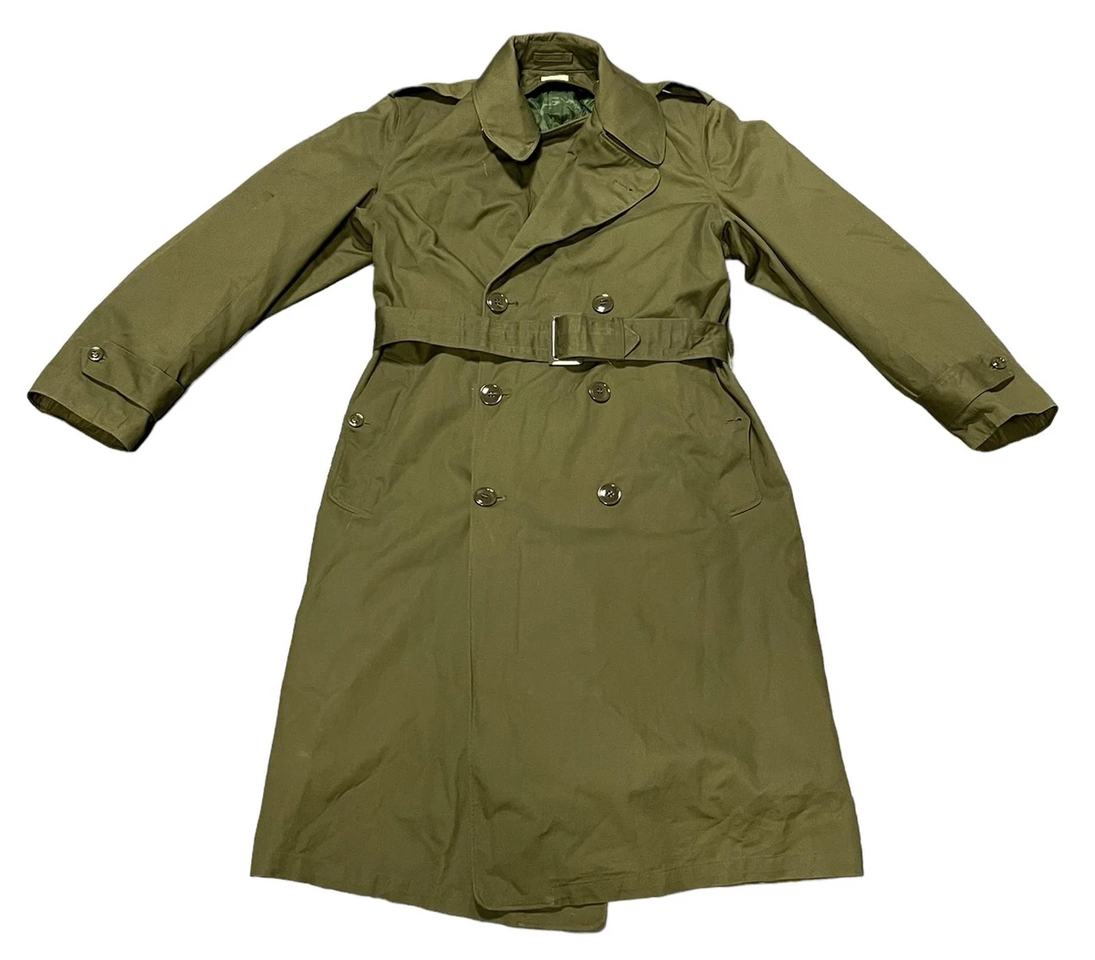 Vintage 1960s Era US ARMY Trench Coat 8405-261-6502 SM-REGULAR