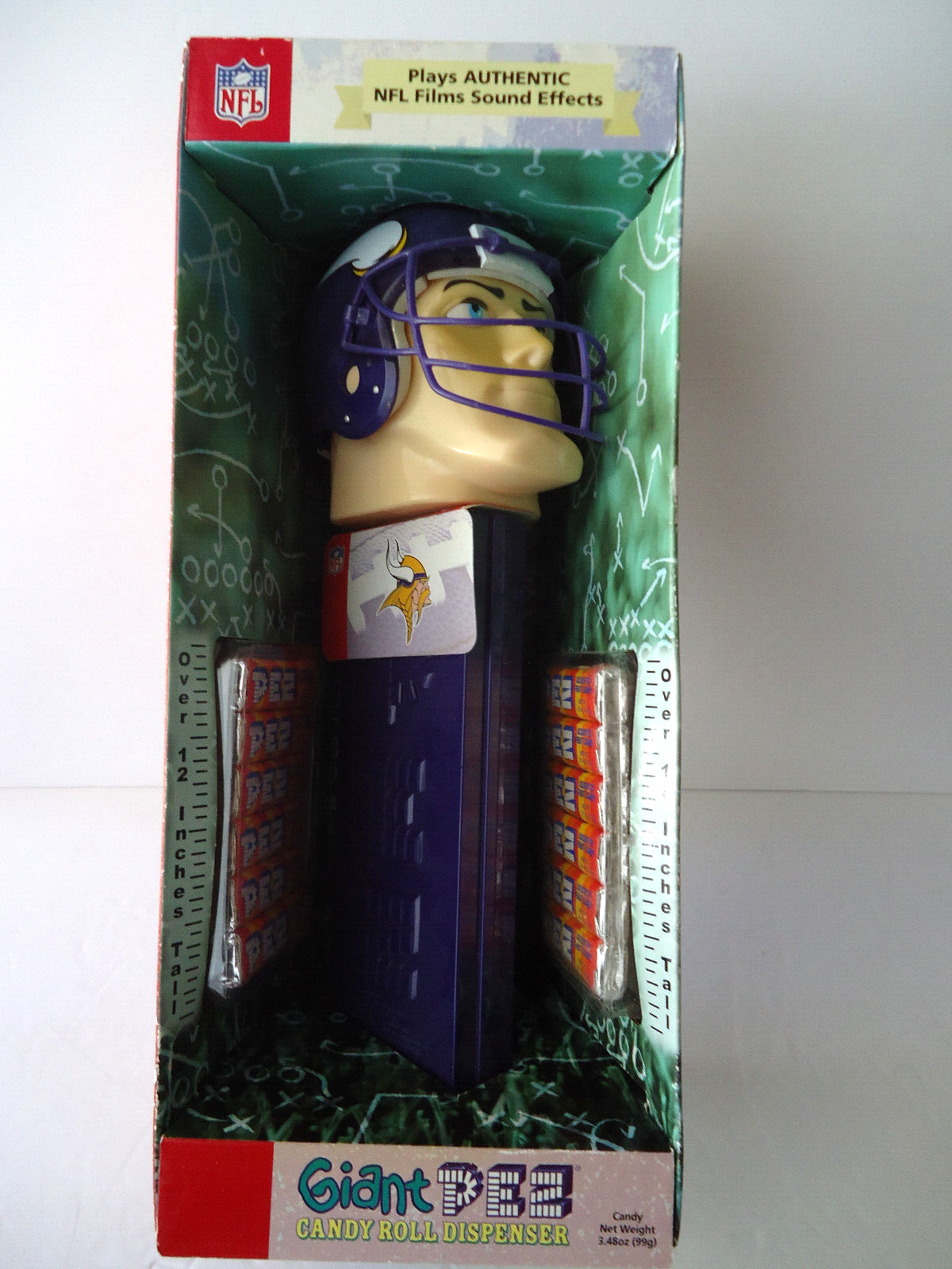 MINNESOTA VIKINGS GIANT PEZ DISPENSER 12