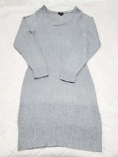 Torrid Women Gray Striped Pullover Sweater Dress Long Sleeve Scoop Neck Size 1X