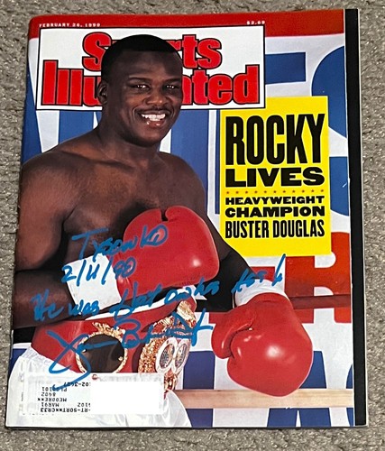 JAMES 'BUSTER' DOUGLAS Signed Autographed Sports Illustrated Magazine PROOF - 第 1/10 張圖片