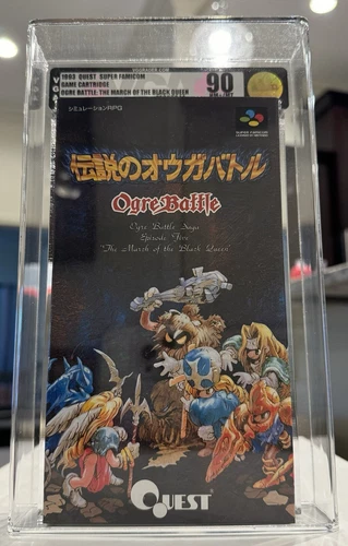 Ogre Battle March of The Black Queen VGA 90🔥1 of 1 Highest SNES Super Famicom
