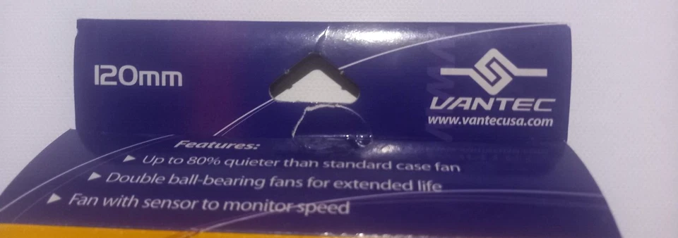 Vantec Stealth Double Ball Bearing Computer Case Fan 120mm 12cm - Image 4 of 4