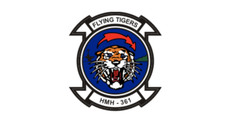 4" us marine corps hmh-361 flying tigers sticker decal usa made