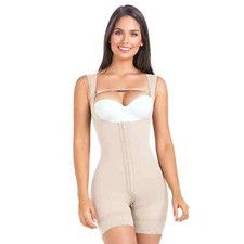 Fajas Colombianas Reductoras - Post Surgery - Postpartum Body Shaper - Beige - M