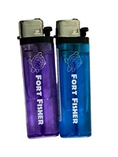 Touchlite Fort Fisher NC Disposable Lighter Bundle Of 2 New Blue And Purple
