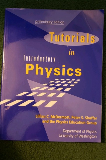 Tutorials In Introductory Physics Mcdermott
