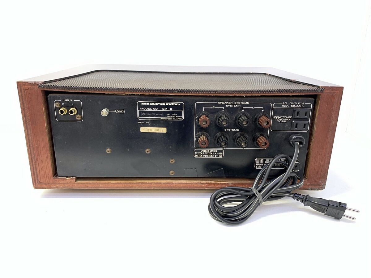 Marantz SM-8 Stereo Power Amplifier Vintage 1983 Hi End 240 Marantz SM-8 Stereo Power Amplifier Vintage 1983 Hi End 240