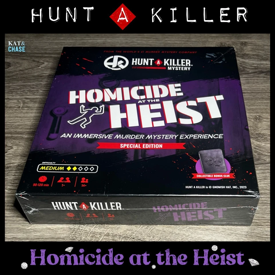 Hunt A Killer Homicide At The Heist - Murder Mystery Board Game NIB 1+ Players - Image 3 of 4
