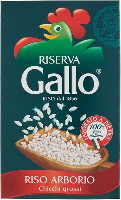 Gallo Riso Arborio Riserva,100% Italienischer Reis,Kochzeit 15  Minuten,1Kg